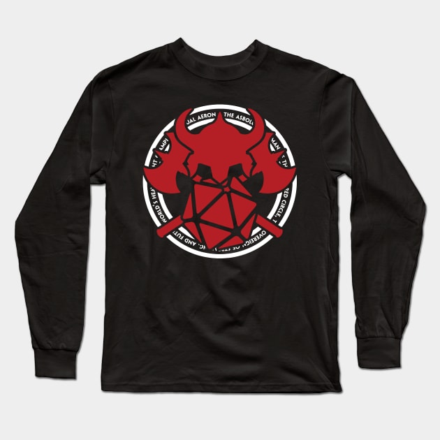 The MadMan Cometh (Red) Long Sleeve T-Shirt by samualaeron